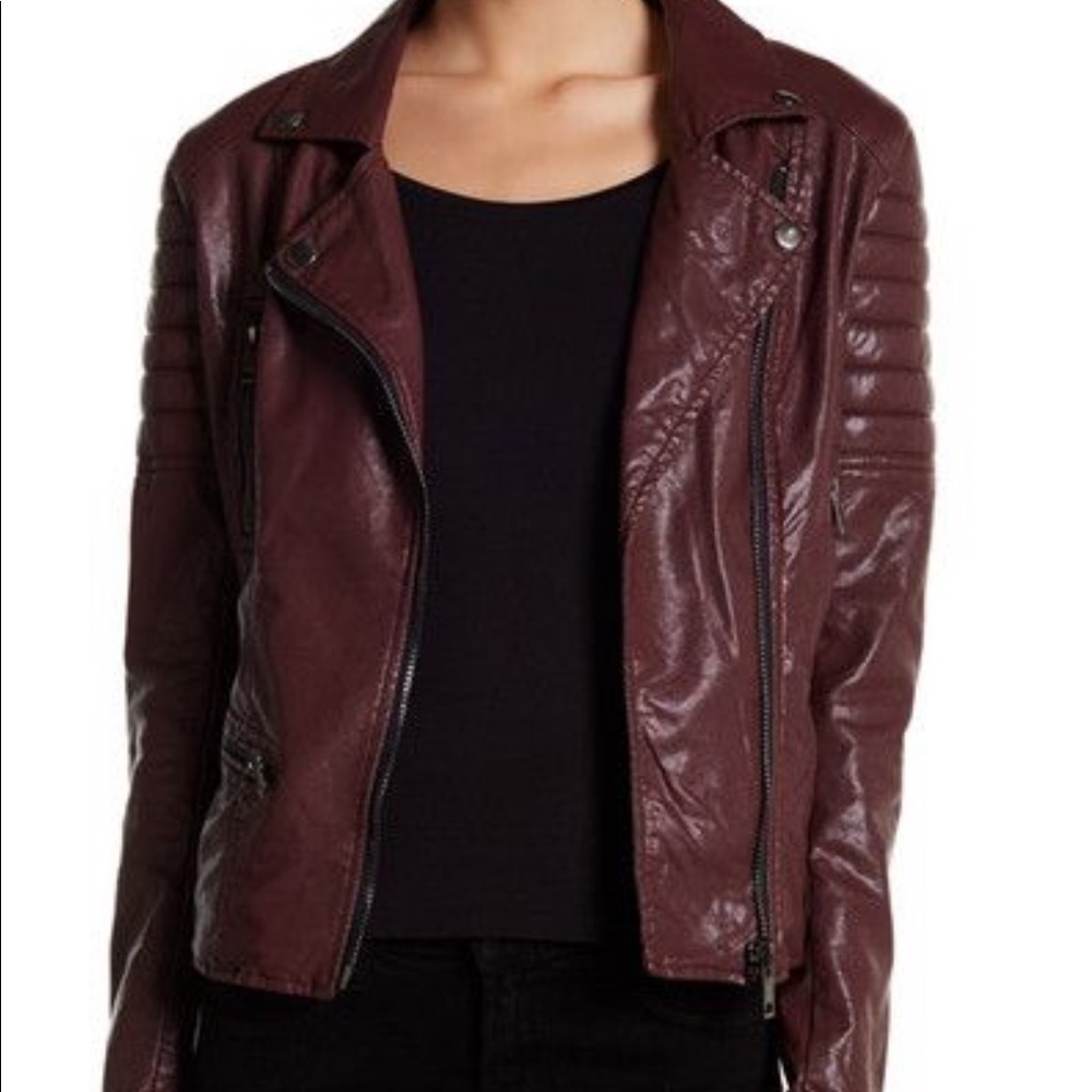 Blank NYC leather moto jacket
